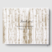 Der rustikale Herbst lässt wenig Pumpkin Baby Dusc Gästebuch (Rückseite)