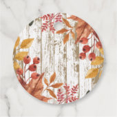 Der rustikale Herbst lässt wenig Pumpkin Baby Dusc Geschenkanhänger (Rückseite)