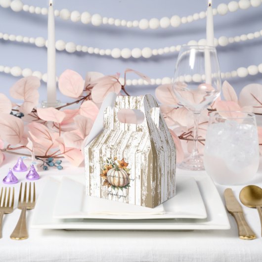 Der rustikale Herbst lässt wenig Pumpkin Baby Dusc Geschenkschachtel (Hochzeit)