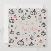 Der rustikale Kürbis Einladung (Vorderseite)