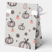 Der rustikale Kürbis (grau) Geschenkschachtel (Rückseite)