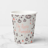 Der rustikale Kürbis Pappbecher (Vorderseite)