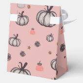 Der rustikale Kürbis (pink) Geschenkschachtel (Rückseite)