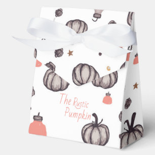 Der rustikale Kürbis (weiß) Geschenkschachtel