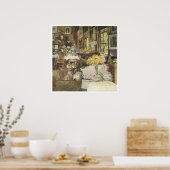 Der Saal der Blume, 1894 Childe Hassam Poster (Küche)