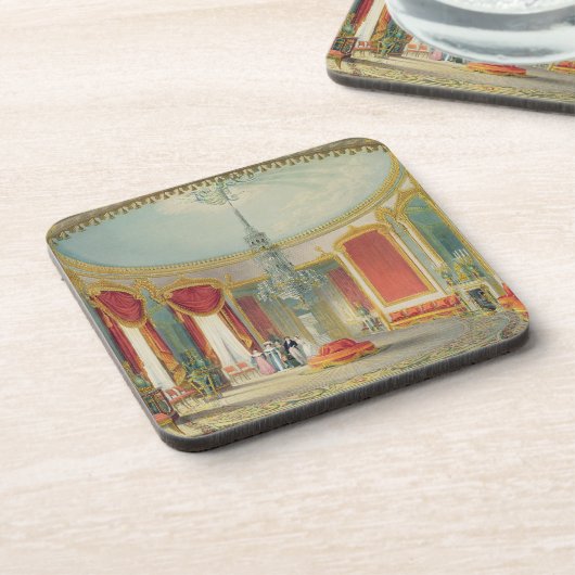 Der Saal in seiner Endphase von den Ansichten des Getränkeuntersetzer (Linke Seite)