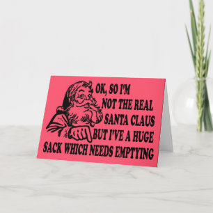 Der Sack des Weihnachtsmanns Feiertagskarte