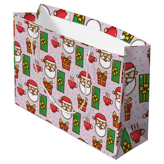 Der Sack des Weihnachtsmanns Große Geschenktüte (Rückseite Schrägansicht)