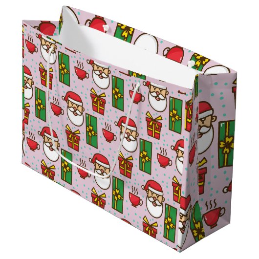 Der Sack des Weihnachtsmanns Große Geschenktüte (Vorderseite Schrägansicht)