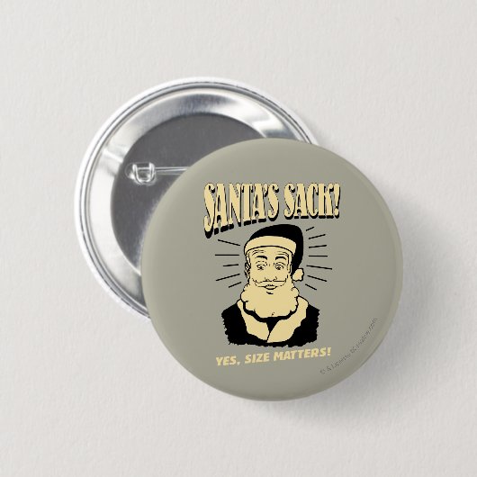 Der Sack des Weihnachtsmanns: Ja, Größe ist wichti Button (Vorne & Hinten)