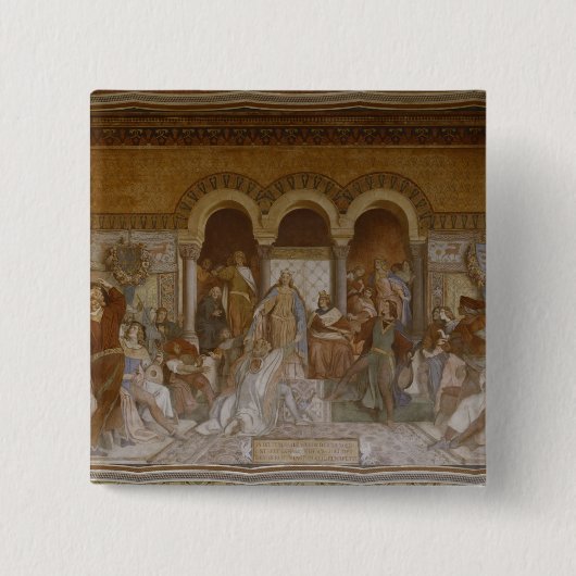 Der Saengerkrieg, c.1854-55 Button (Vorderseite)