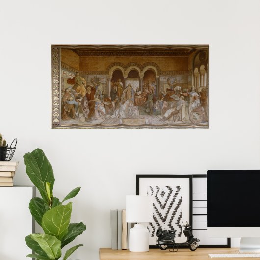 Der Saengerkrieg, c.1854-55 Poster (Heimbüro)