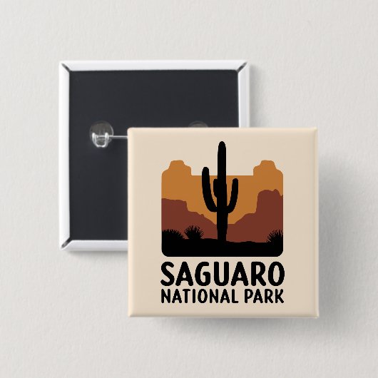 Der Saguaro Cactus Button (Vorne & Hinten)