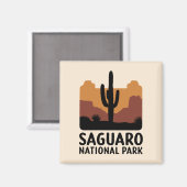 Der Saguaro Cactus Magnet (Vorderseite/Rückseite)