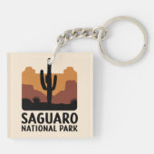 Der Saguaro Cactus Schlüsselanhänger (Rückseite)
