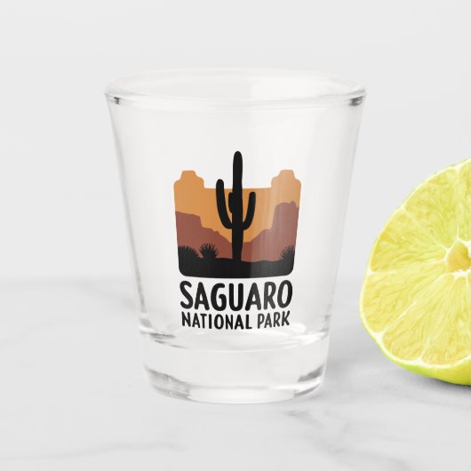 Der Saguaro Cactus Schnapsglas (Vorderseite)