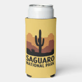 Der Saguaro Cactus Selters Dosenkühler (Seltzer Rückseite)