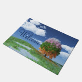 Der Saisonbaum vor der Tür Fußmatte (Schrägansicht)