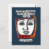 Der Salami ist eine köstliche Postkarte (Vorne/Hinten)