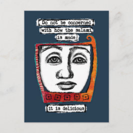 Der Salami ist eine köstliche Postkarte