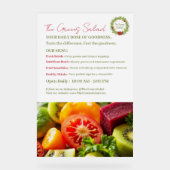 Der Salat der Grüntöne Acrylschild (Vorderseite)