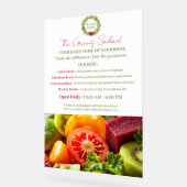 Der Salat der Grüntöne Acrylschild (Winkel)