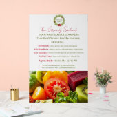 Der Salat der Grüntöne Acrylschild (Hochzeit)