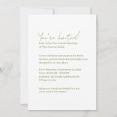 Der Salat der Grüntöne Einladung (Rückseite)