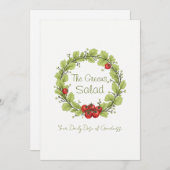 Der Salat der Grüntöne Einladung (Vorne/Hinten)