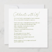 Der Salat der Grüntöne Einladung (Rückseite)