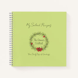 Der Salat der Grüntöne Notizblock