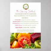 Der Salat der Grüntöne Poster (Vorne)