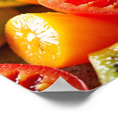 Der Salat der Grüntöne Poster (Ecke)