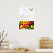 Der Salat der Grüntöne Poster (Küche)