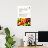 Der Salat der Grüntöne Poster (Heimbüro)