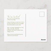 Der Salat der Grüntöne Postkarte (Rückseite)