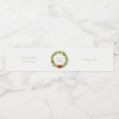 Der Salat der Grüntöne Wasserflaschenetikett (Einzelnes Label)