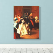 Der Salon (Öl auf Leinwand) Leinwanddruck (Insitu (Holzboden))