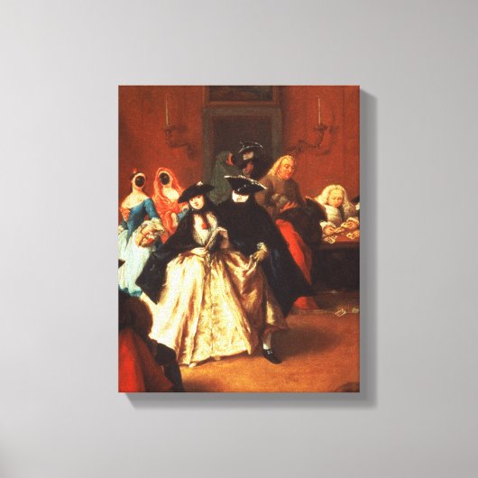 Der Salon (Öl auf Leinwand) Leinwanddruck (Vorderseite)