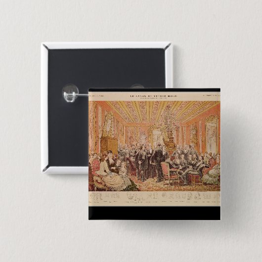 Der Salon von Victor Hugo Button (Vorne & Hinten)