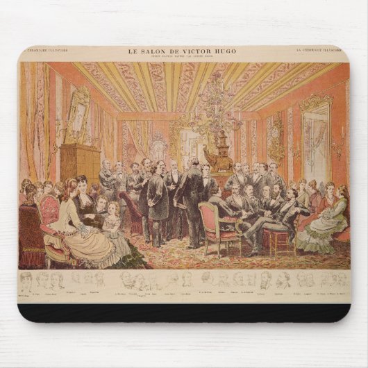 Der Salon von Victor Hugo Mousepad (Vorne)