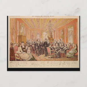 Der Salon von Victor Hugo Postkarte