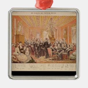Der Salon von Victor Hugo Silbernes Ornament