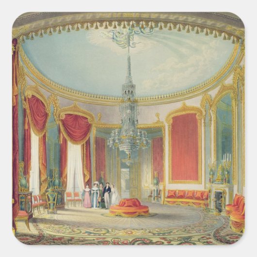 Der Saloon in seiner letzten Phase von den Ansicht Quadratischer Aufkleber (Vorderseite)