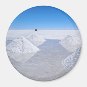 Der Salz-Ebenen Salars de Uyuni runder Magnet