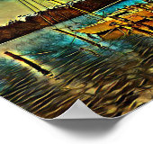 Der salzige Tiger Poster (Ecke)