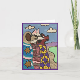 Der Salzsee, Hunde, Kunst Karte