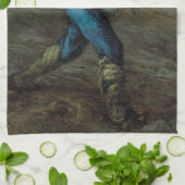Der Sämann, Jean-Francois Millet Geschirrtuch (Gefaltet)