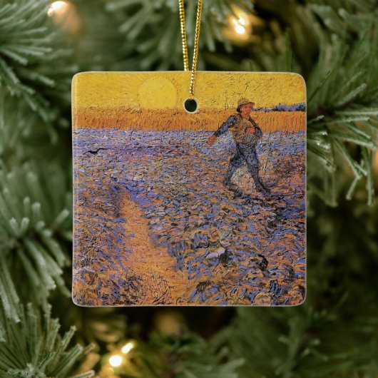 Der Sämann von Vincent van Gogh Keramikornament (Baum)