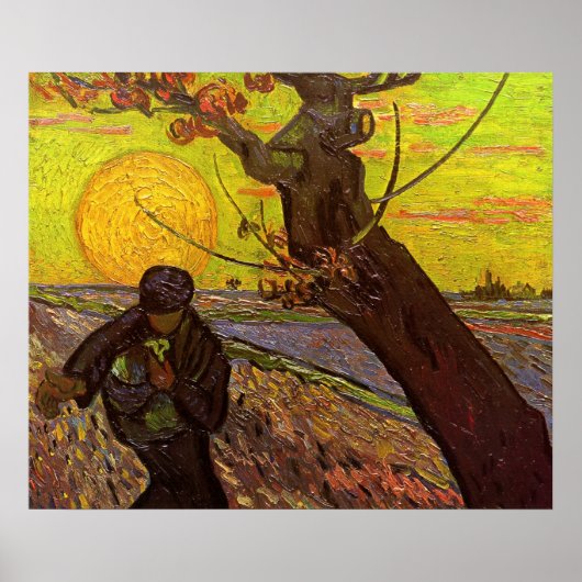 Der Sämann von Vincent van Gogh Poster (Vorne)